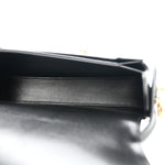 Box Calfskin Voltaire Top Handle Crossbody Bag Black