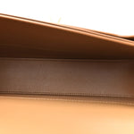 Box Calfskin Voltaire Top Handle Crossbody Bag Dark Cork