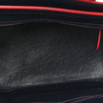 Smooth Calfskin Mini Luggage Navy Red