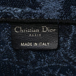 Canvas Embroidered Medium Dioriviera Toile De Jouy Book Tote Blue Black