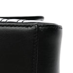 Calfskin Matelasse Mini GG Marmont Top Handle Shoulder Bag Black