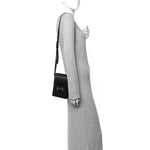 Dollar Calfskin Vertical Horsebit 1955 Crossbody Bag Black