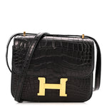 Matte Alligator Constance 18 Black