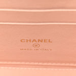 Lambskin Quilted Sweet Camellia Small Vanity Case With Chain Pink