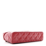 Caviar Quilted Top Handle Slim Vanity With Chain Red