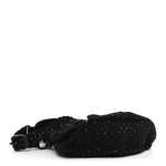 Denim Embellished Le Cagole Shoulder Bag XS Black