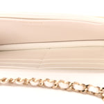 Lambskin Quilted Resin CC Mini Flap Bag White Black