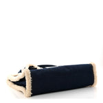 X UGG Denim Shearling Medium Shopping Bag Raw Denim