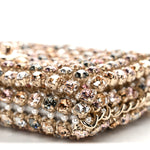 Metal Pearl Minaudiere CC Mini Evening Bag Multicolor
