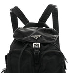Nylon Vela Medium Backpack Black