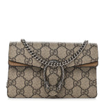 GG Supreme Monogram Super Mini Dionysus Shoulder Bag Taupe