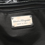 Patent Gancini Embossed Tote Black
