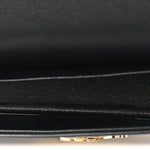 Shiny Calfskin Triomphe Shoulder Bag Black