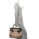 Haymarket Check Medium Golderton Tote Chocolate
