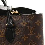 Monogram Flower Tote Black
