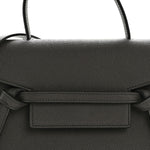 Grained Calfskin Nano Belt Bag Grey