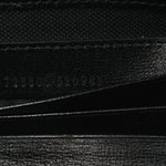 GG Supreme Monogram Azalea Calfskin Small Retro Interlocking G Wristlet Messenger Bag Black