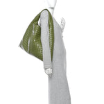 Calfskin Intrecciato Large Hop Matcha