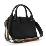 Soft Grain Calfskin Small Buckle Tote Black