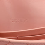 Nappa Intrecciato Long Andiamo Top Handle Clutch Rose