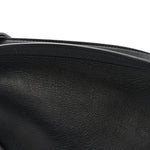 Grained Calfskin Small Slouchy Banana Bag Black