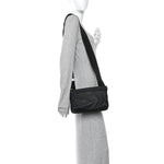Grained Calfskin Duo Bag Black