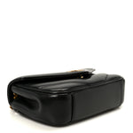 Lambskin Chevron Quilted Mini Loulou Black