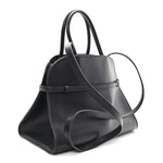 Polished Saddle Calfskin Soft Margaux 12 Black