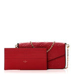 Empreinte Pochette Felicie Chain Wallet Scarlet
