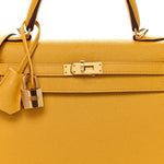 Epsom Kelly Sellier 25 Jaune Ambre