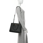 Saffiano Soft Calfskin Large Tote Black