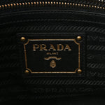 Tessuto Nylon Gaufre Shopping Satchel Black