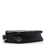 Pebbled Calfskin Small Soho Disco Bag Black