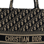 Oblique Large Book Tote Blue Multicolor