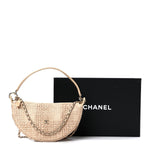 Raffia Other Shape With Chain Beige