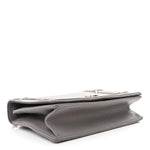 Grained Calfskin Medium Diorama Flap Bag Gris