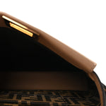 Vitello Seta Fabric Jacquard FF 1974 Mini Peekaboo Iconic Satchel Sand Tobacco Moro