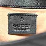 Calfskin Matelasse Super Mini GG Marmont Shoulder Bag Black