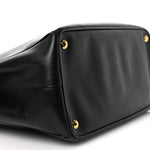 Saffiano Large Galleria Double Zip Tote Black