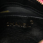 Lizard Quilted Tassel Clutch Pink