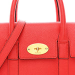 Classic Grain Small Bayswater Satchel Scarlet Red