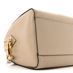Calfskin Diana Bamboo Boston Oatmeal Vintage Green