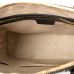 Boarded Plutone Calfskin Small Horsebit 1955 Top Handle Bag Black