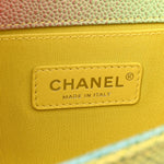 Caviar Quilted Medium Cuba Rainbow Boy Flap Multicolor