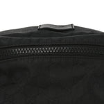 Nylon Monogram Fanny Pack Belt Bag Black