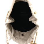 Lambskin Matelasse Monogram Medium Jamie 4.3 Pochon Blanc Vintage