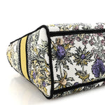 Canvas Embroidered Chardons Toile De Jouy Medium Lady D-Lite Latte Multicolor