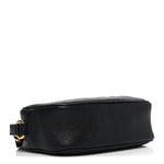Pebbled Calfskin Mini Soho Disco Bag Black