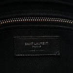 Linen Calfskin Rive Gauche Tote Black