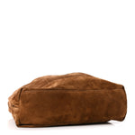 Suede Monogram Large Jamie Pochon Caramel Cognac
